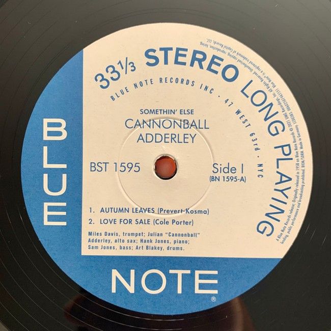 Cannonball Adderley – Somethin' Else (LP, Album, Reissue, Stereo, 180g, Vinyl)