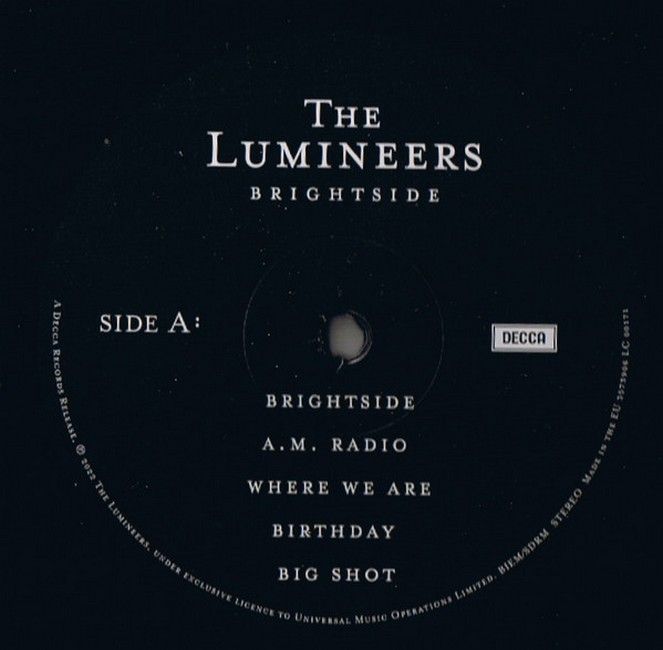 Платівка The Lumineers – Brightside|Люмініри-Світла сторона