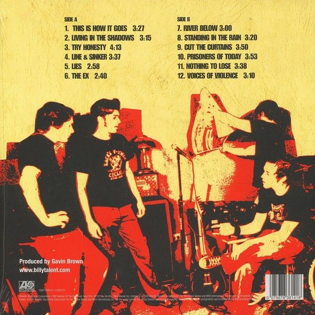 Billy Talent – Billy Talent (LP, Album, Reissue, Stereo, 180g, Vinyl)