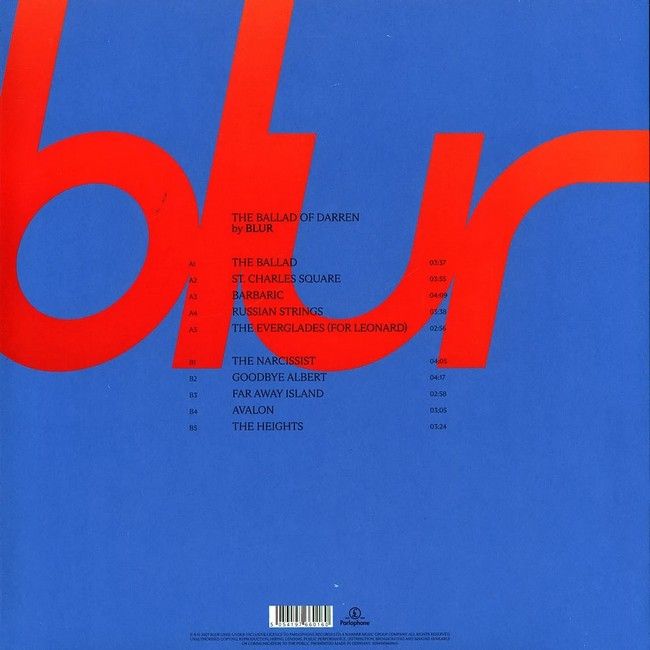 Платівка Blur – The Ballad Of Darren(Blue Vinyl)|Розмиття-Балада про Даррена