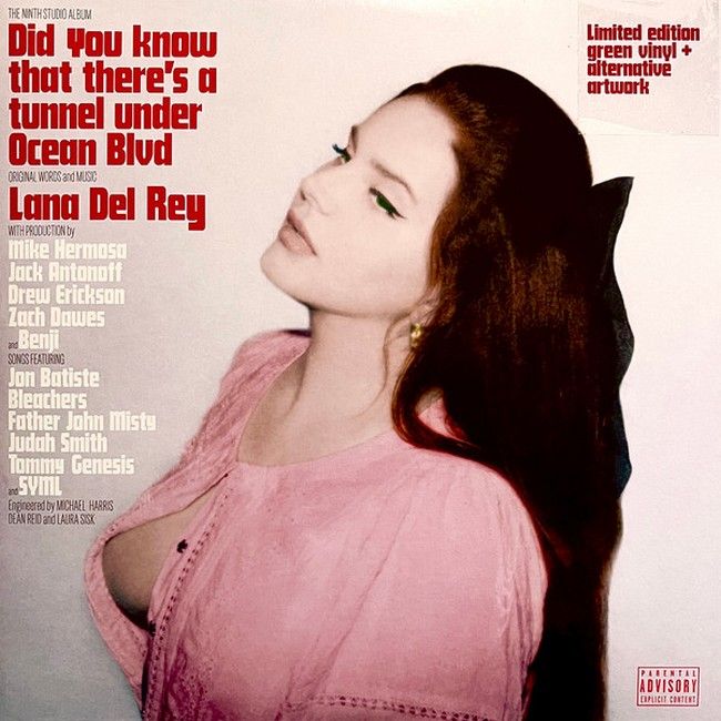Lana Del Rey – Did You Know That There's A Tunnel Under Ocean Blvd (2LP, Album, Limited Edition, Green, Alternative Artwork, Vinyl)