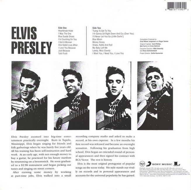 Платівка Elvis Presley – Elvis Presley (LP, Album, Reissue, Mono, 180 Gram, Vinyl)|Елвіс Преслі