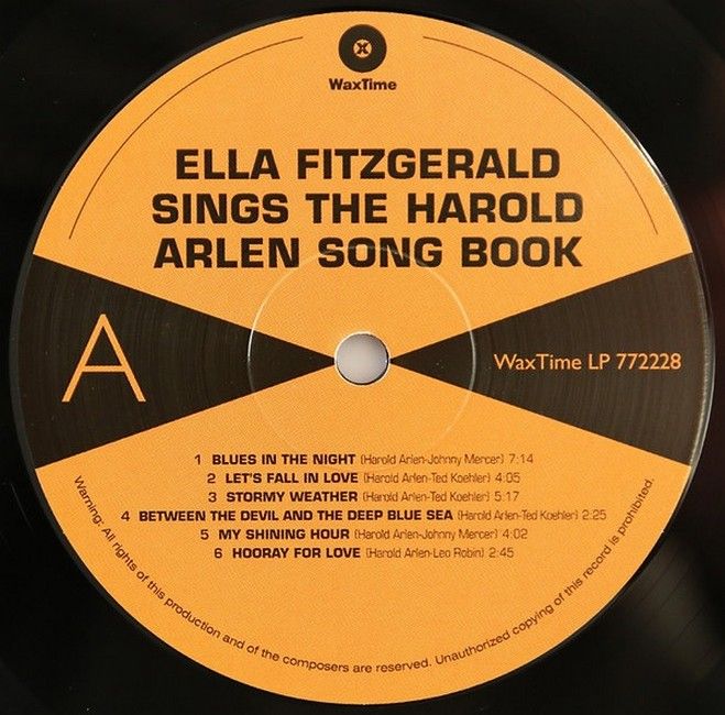 Ella Fitzgerald – Ella Fitzgerald Sings The Harold Arlen Song Book (2LP, Album, Limited Edition, Vinyl)