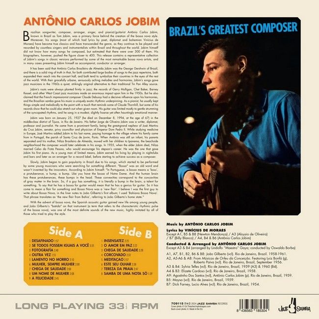 Платівка Antonio Carlos Jobim – Brazil’s Greatest Composer|Антоніо Карлос Жобім – найвидатніший композитор Бразилії