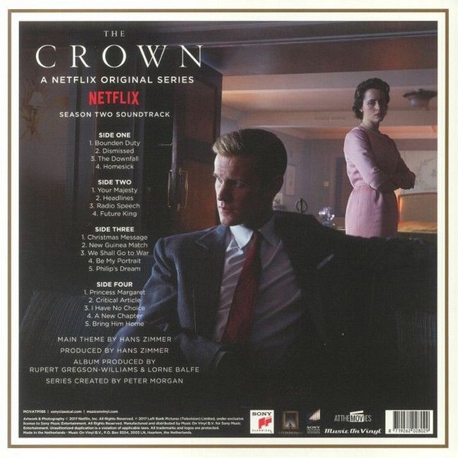 Платівка Rupert Gregson-Williams, Lorne Balfe – The Crown (A Netflix Original Series) Season Two Soundtrack|Руперт Грегсон-Вільямс, Лорн Балф – Корона (оригінальний серіал Netflix), саундтрек другого сезону(2xLP)