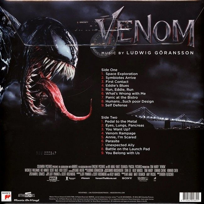 Платівка Ludwig Goransson – Venom (Original Motion Picture Soundtrack)|Людвіг Геранссон-Веном (Оригінальний саундтрек до фільму)