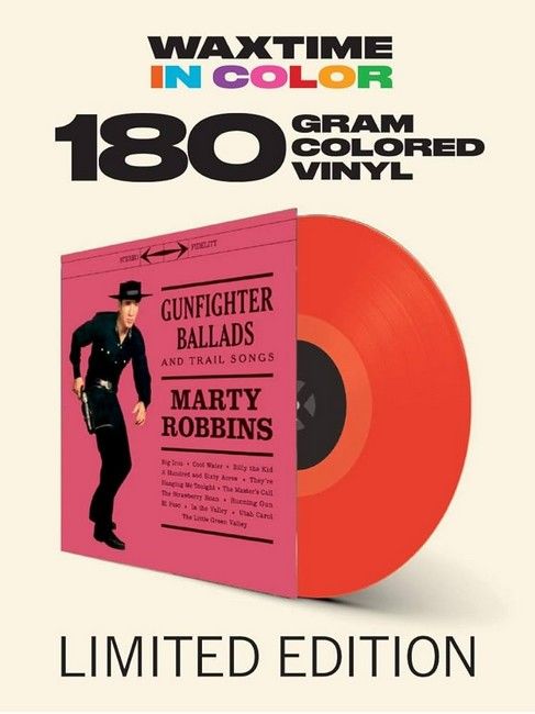 Marty Robbins – Gunfighter Ballads And Trail Songs (LP, Limited Edition, Red Vinyl)