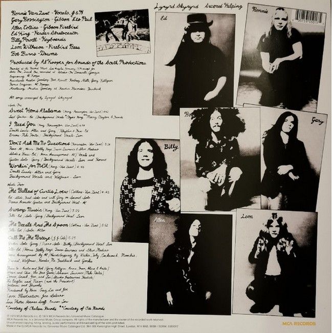 Lynyrd Skynyrd – Second Helping (LP, Album, 180g, Vinyl)