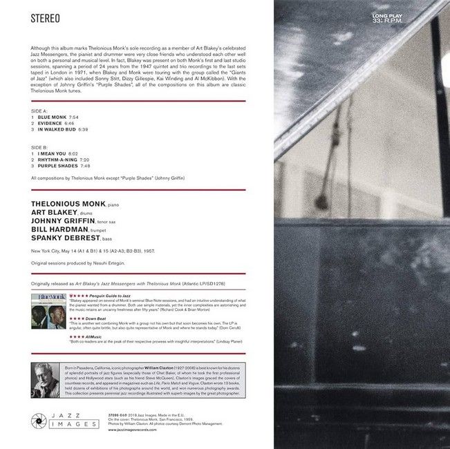 Thelonious Monk & Art Blakey – Blue Monk (LP, Album, Limited Edition, Vinyl)