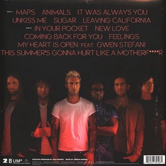 Maroon 5 – V (LP, Album, Reissue, Gatefold, Vinyl)