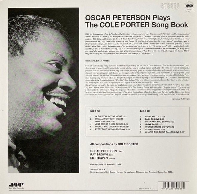 Oscar Peterson – Plays The Cole Porter Songbook (LP, 180gm, Vinyl)