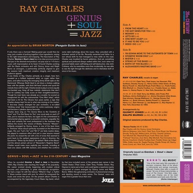 Ray Charles – Genius + Soul = Jazz (LP, Album, Limited Edition, Reissue, Stereo, Orange Vinyl)