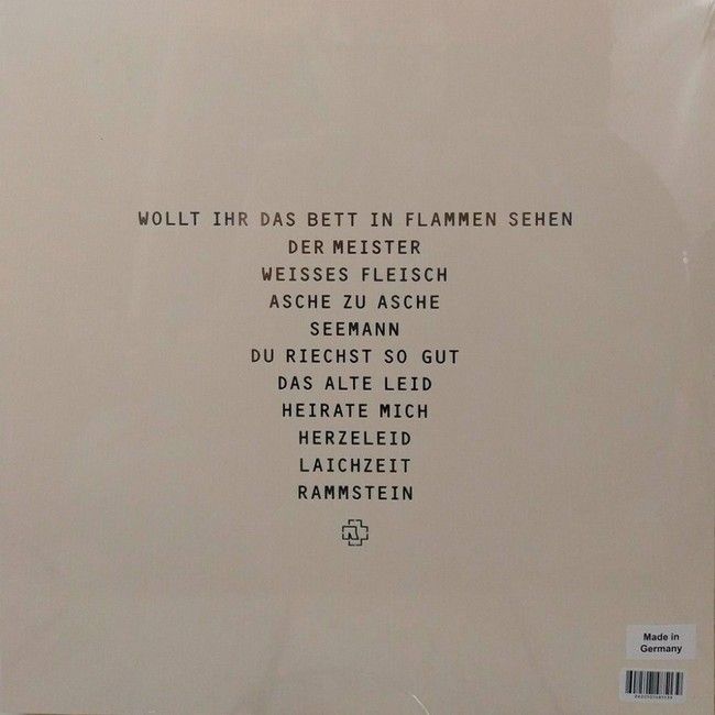 Rammstein – Herzeleid XXV (2LP, Album, Limited Edition, Stereo, Blue & Black Splatter Vinyl)