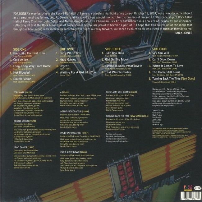 Foreigner – Turning Back The Time (LP, Compilation, Stereo, Vinyl)