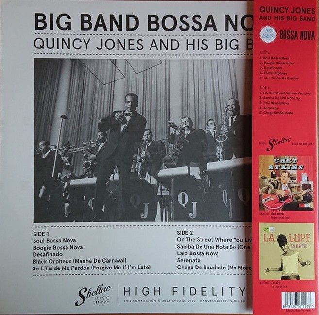 Quincy Jones And His Orchestra – Big Band Bossa Nova (LP, Reissue, Vinyl)