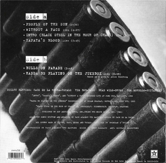 Rage Against The Machine – People Of The Sun EP (EP, 10", Grey Vinyl)