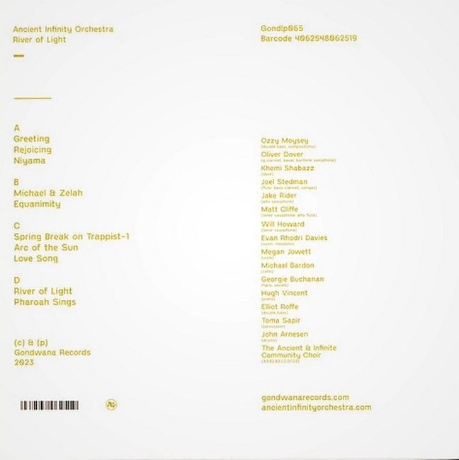 Ancient Infinity Orchestra – River Of Light (2LP, Album, Limited Edition, Clear Vinyl)