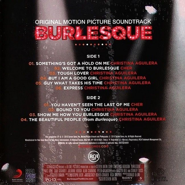 Christina Aguilera & Cher – Burlesque (Original Motion Picture Soundtrack) (LP, Album, Limited Edition, Metallic Gold Vinyl)