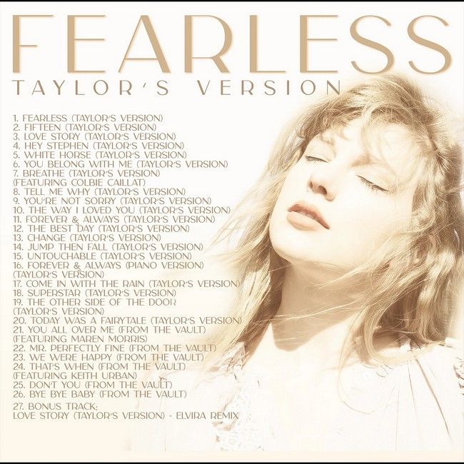 Taylor Swift – Fearless (Taylor's Version) (3LP, Album, Gold Vinyl)
