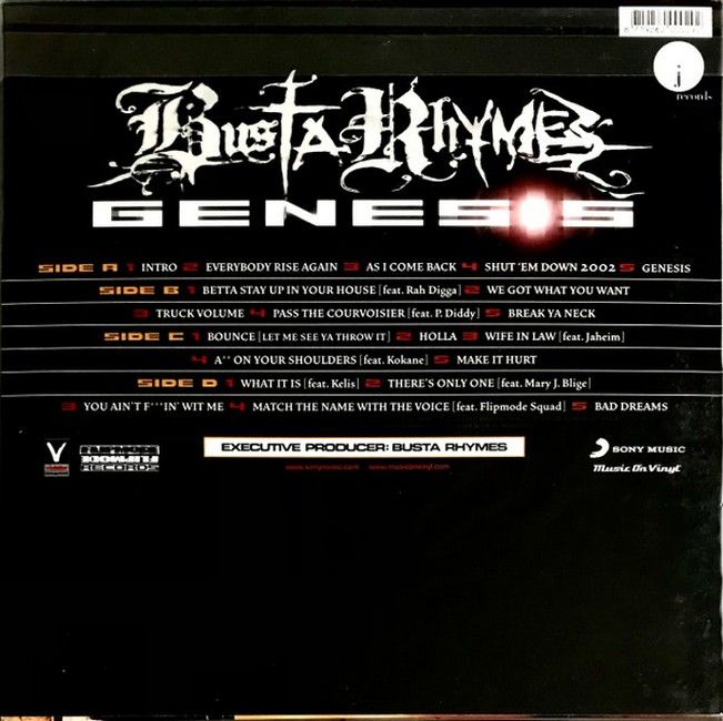 Busta Rhymes – Genesis (2LP, Album, Reissue, 180 gram, Vinyl)