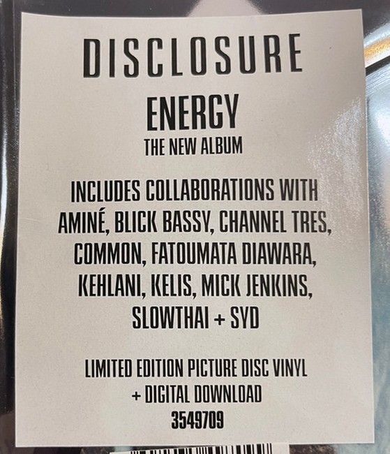 Платівка Disclosure – Energy|Розкриття-Енергія(2xLP)