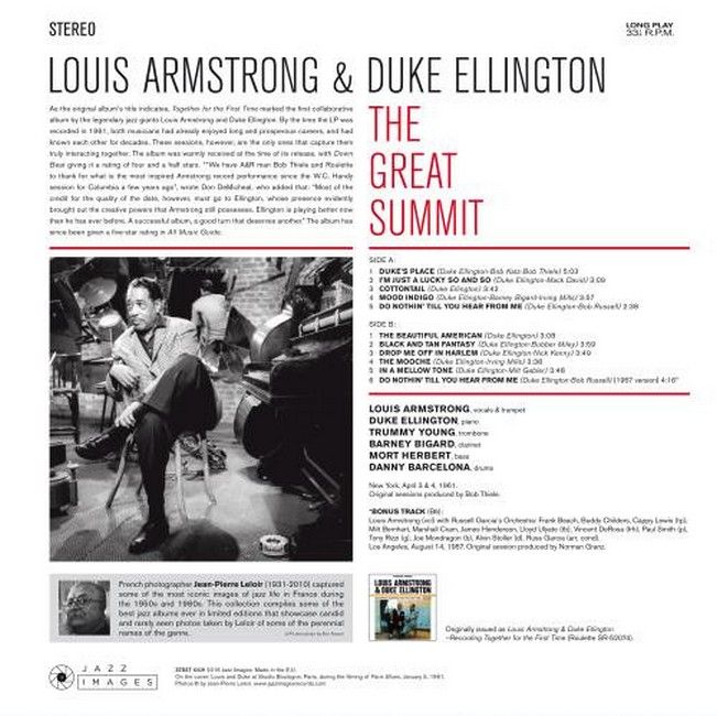 Платівка Louis Armstrong & Duke Ellington – The Great Summit|Луї Армстронг і Дюк Еллінгтон