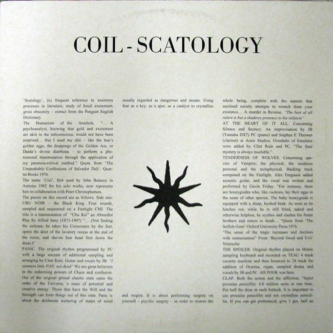 Платівка Coil – Scatology|Котушка-Скатологія