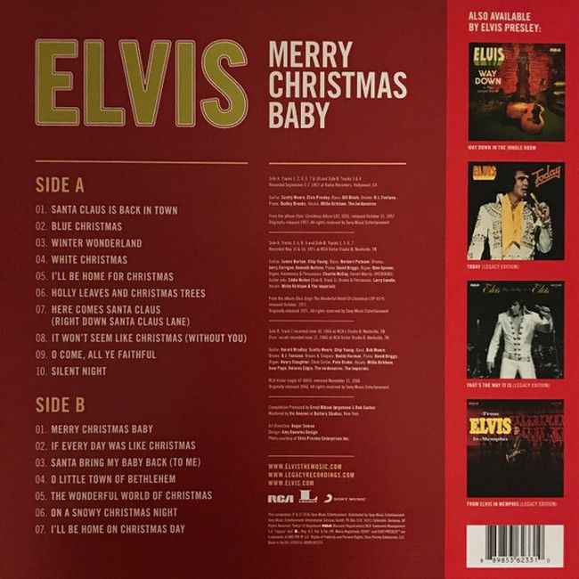 Elvis Presley – Merry Christmas Baby (LP, Compilation, Limited Edition, Vinyl)