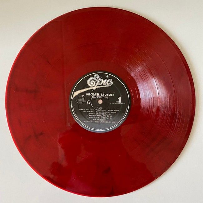 Michael Jackson – Dangerous (2LP, Album, Limited Edition, Reissue, Red & Black Swirl Vinyl)
