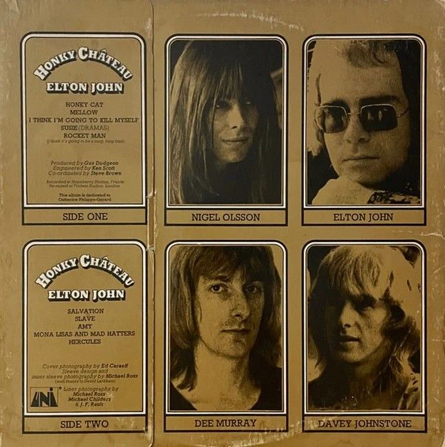 Elton John – Honky Chateau (LP, Album, 180g, Vinyl)