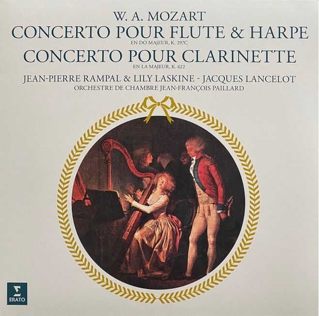 W.A. Mozart - Jean-Pierre Rampal & Lily Laskine, Jacques Lancelot, Orchestre De Chambre Jean-Francois Paillard, Jean-Francois Paillard – Concerto Pour Flute & Harpe En Do Majeur, K. 297c, Concerto Pour Clarinette En La Majeur, K. 622 (Vinyl)
