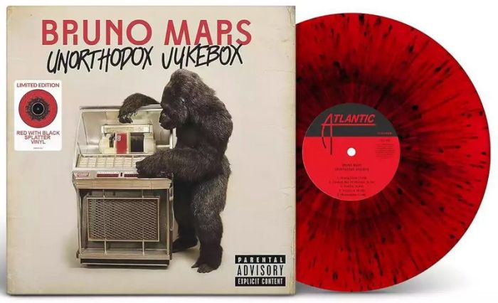Bruno Mars – Unorthodox Jukebox (LP, Album, Limited Edition, Red and Black Splatter Vinyl)