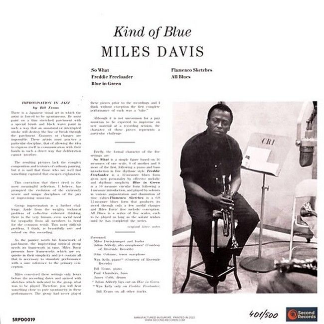Miles Davis – Kind Of Blue (LP, Album, Reissue, Vinyl)