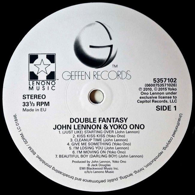 John Lennon & Yoko Ono – Double Fantasy (LP, Album, Reissue, Remastered, 180 Gram, Vinyl)