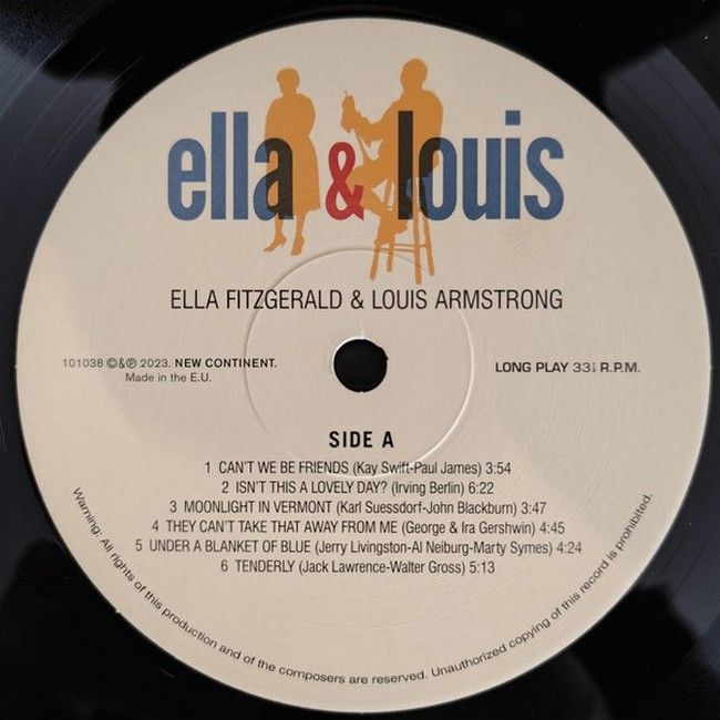 Ella Fitzgerald & Louis Armstrong – Ella & Louis (LP, Album, Reissue, Vinyl)