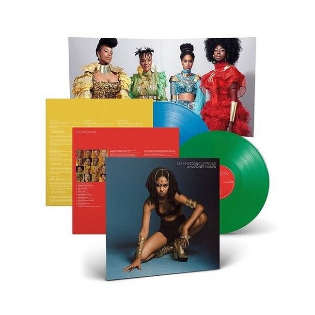 Les Amazones d'Afrique – Amazones Power (2LP, Album, Blue Vinyl & Green Vinyl)