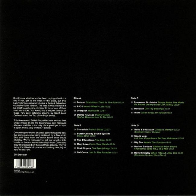 Платівка Belle & Sebastian – LateNightTales|Белль і Себастьян-Нічні казки(2xLP)