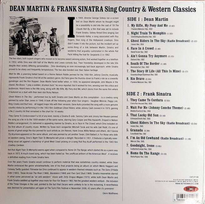 Dean Martin & Frank Sinatra – Sing Country & Western Classics (Vinyl)