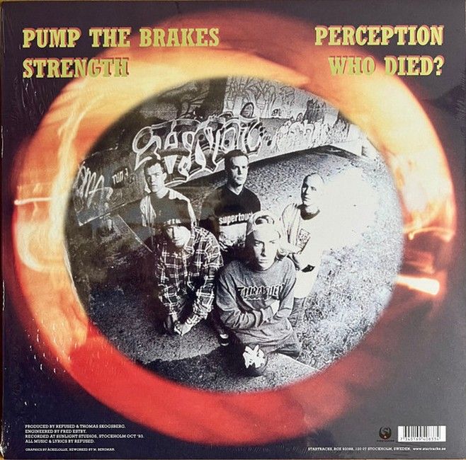 Refused - Pump The Brakes (EP, 12", 33 1/3 RPM, Single Sided, Etched, Limited Edition, Vinyl)