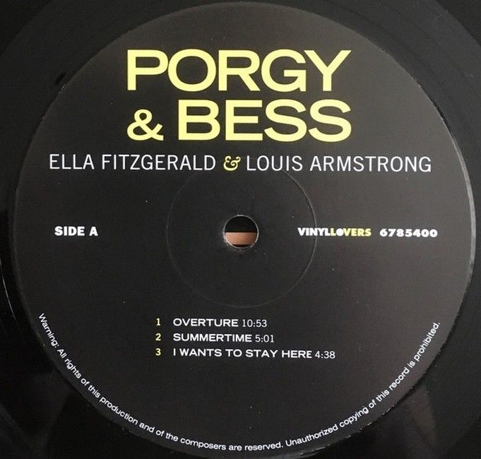 Ella Fitzgerald & Louis Armstrong – Porgy & Bess (2LP, Album, Vinyl)