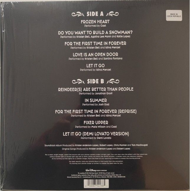 Various Artists - Frozen (LP, Compilation, Picture Disc, Reissue, Stereo, Zoetrope Vinyl)
