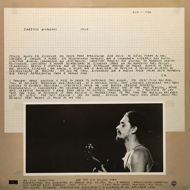 Egberto Gismonti – Solo (Vinyl)