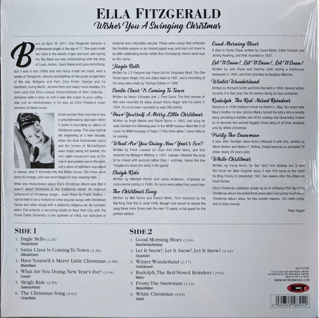 Платівка Ella Fitzgerald – Wishes You A Swinging Christmas|Елла Фіцджеральд – Бажає вам веселого Різдва