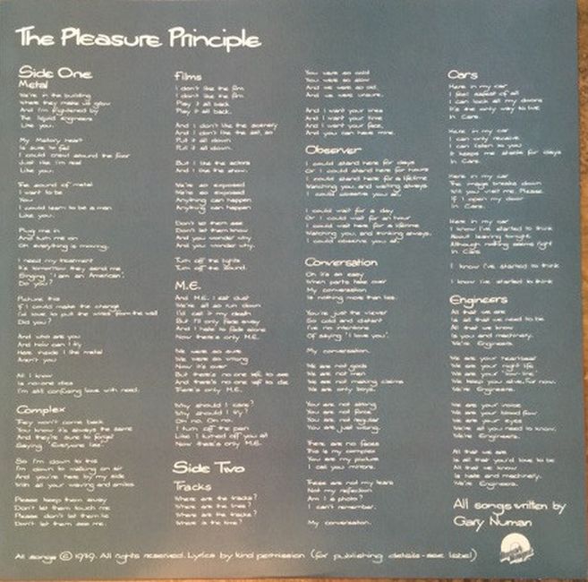 Gary Numan – The Pleasure Principle (LP, Album, Reissue, Vinyl)