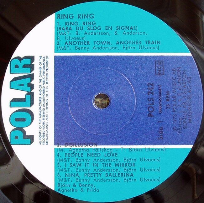 ABBA – Ring Ring (LP, Album, Vinyl)