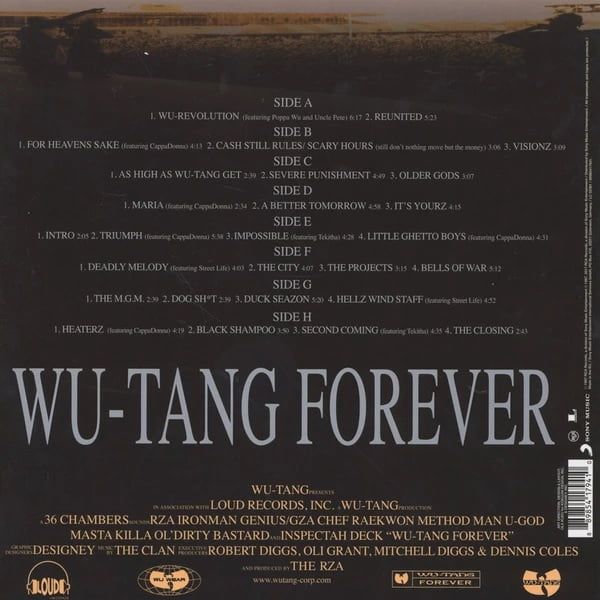 Платівка Wu-Tang Clan – Wu-Tang Forever | Ву - Танг Клан