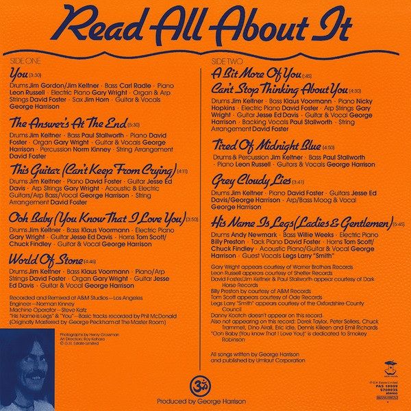 George Harrison – Extra Texture (Read All About It) (Vinyl)