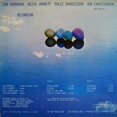 Jan Garbarek, Keith Jarrett, Palle Danielsson, Jon Christensen – Belonging (Vinyl)