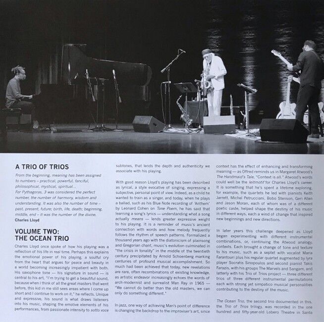 Платівка Charles Lloyd – Trios: Ocean|Чарльз Ллойд-Тріо: Океан