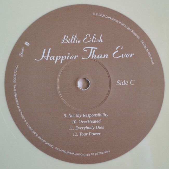 Billie Eilish – Happier Than Ever (2LP, Pale Yellow) (Vinyl)
